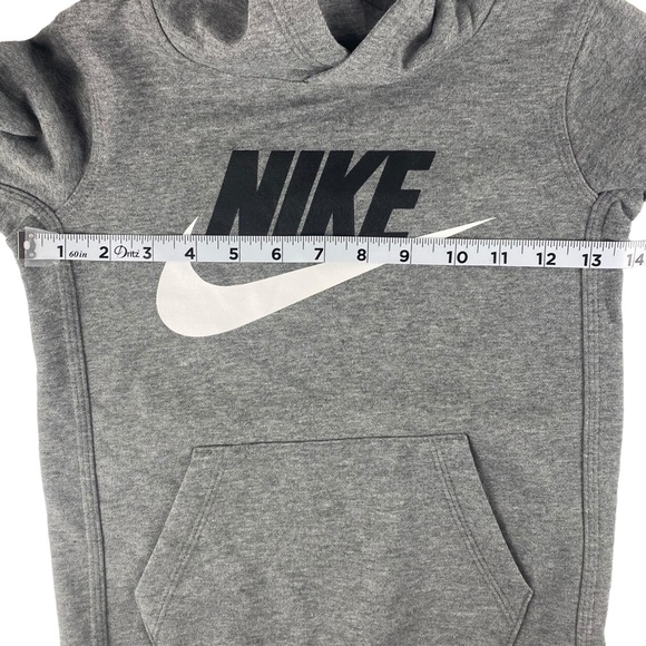 NWT Nike Kids Heather Grey Hoodie Sweatshirt - Size S (4-5yrs) - Picture 8 of 9